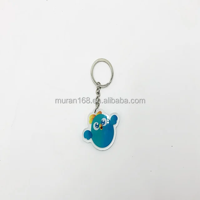 Personalized Acrylic Keychain Custom Printed Acrylic Charms Holo Shaker Charms Personalized Cute Anime Shaker Keychains
