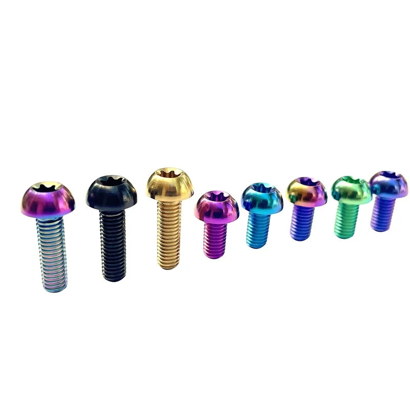 High quality bicycle Torx Screw M5 M6 button head screws gr5 titanium bolt  by PYTITANS