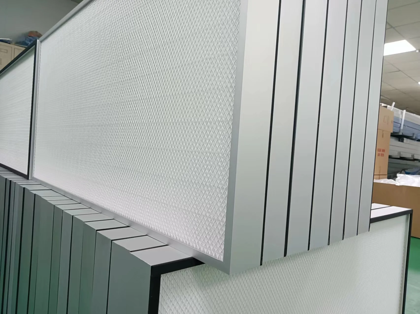 H13 H14 Hepa Filter with aluminum galvanized steel metal frame filter PP fiber glass for FFU laminar flow hood cabinet