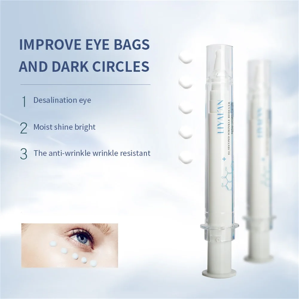 Private Label Vegan Natural 60 Seconds Instant Dark Circle Remover Anti Wrinkle Anti Aging Organic Eye Cream