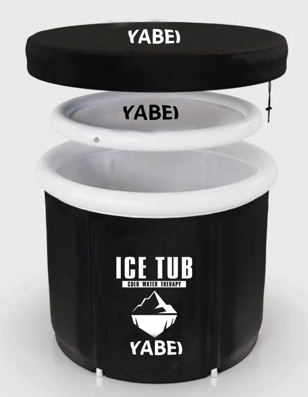 2023 взрослая складная надувная черная ванна для льда, 3-слойная высококачественная Портативная Складная Ванна для замачивания в холодной воде Icetub Spa, черная ванна для льда