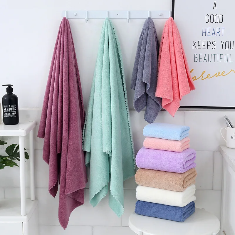 2022 Hotel Bathroom Adult 100% Polyester Towel Set High Quality Bath Towel Set Soft Wholesale