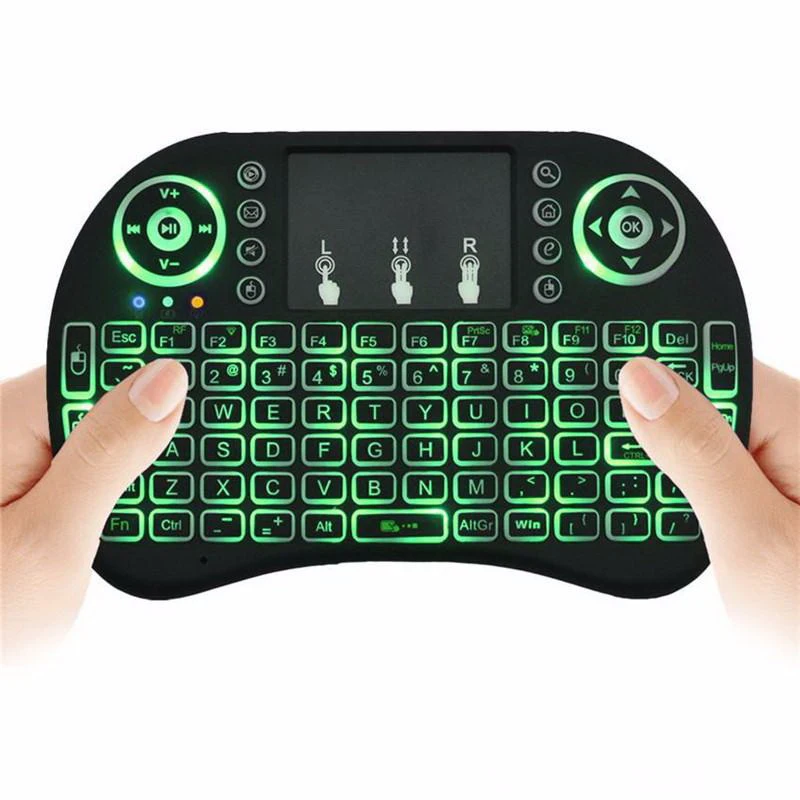 Wholesale Rii i8 Keyboard 2.4G Wireless Backlight keyboard Air Fly Mouse Remote With Touchpad Handheld For Smart TV Box