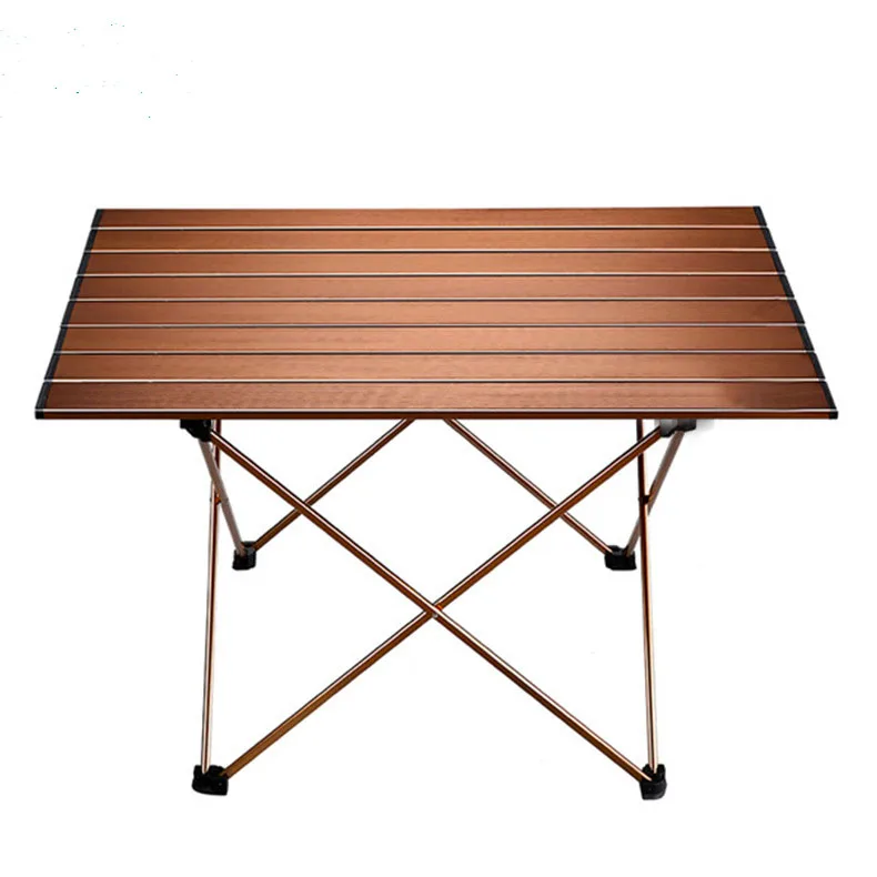 Brown color Aluminum Strong and durable light weight and easy to carry folding tables wholesale