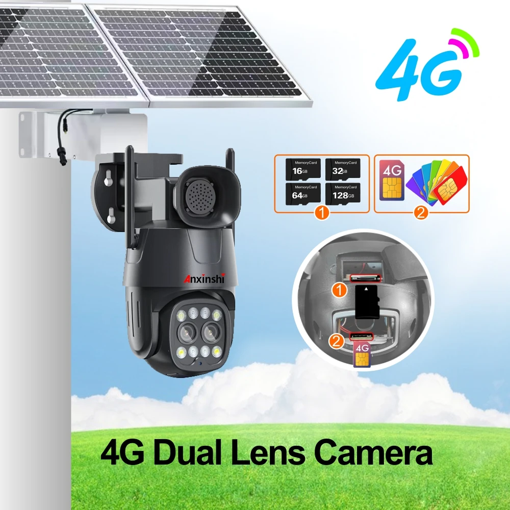 Новый-Солнечная энергия Camhipro Smart wifi комплекты солнечных камер 8MP солнечная энергетическая система для