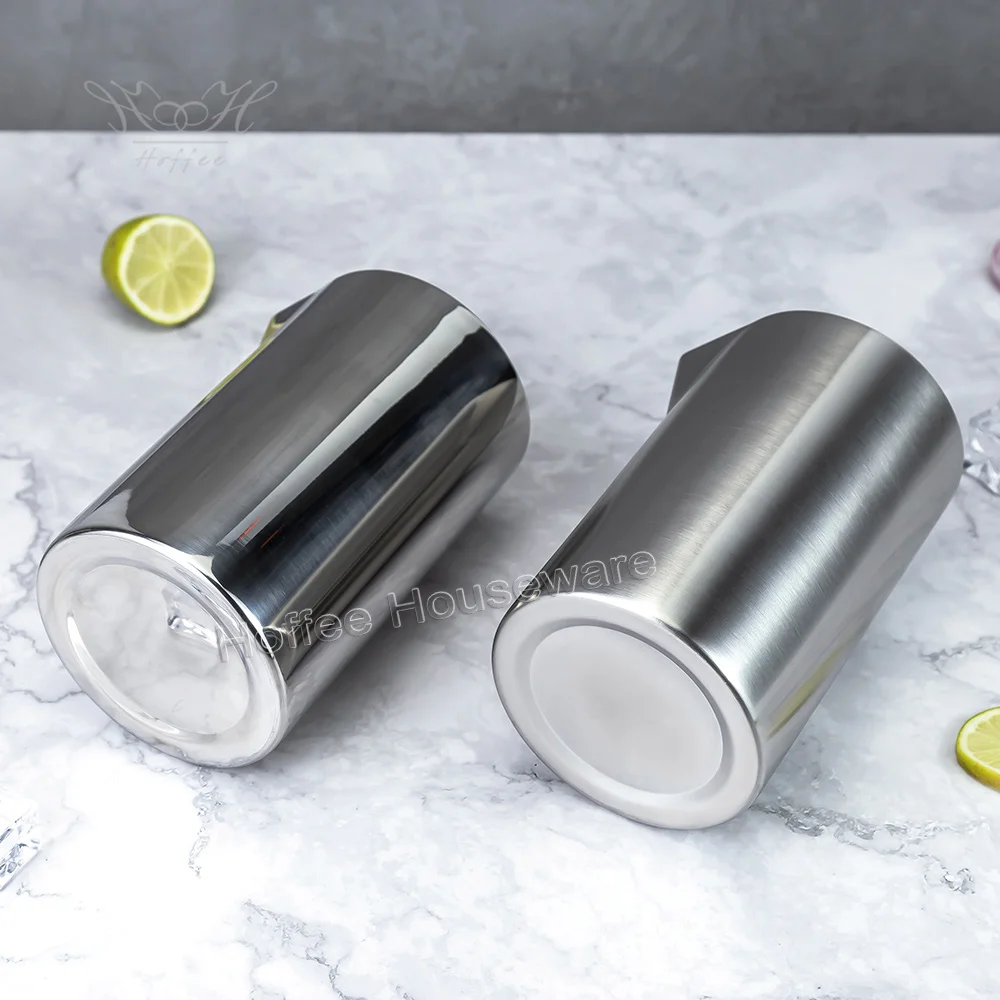 304 Stainless Steel Double Layer Cocktail Beaker Cocktail Mixing Cup Big Capacity 28oz DIY Tools Wine Mixer