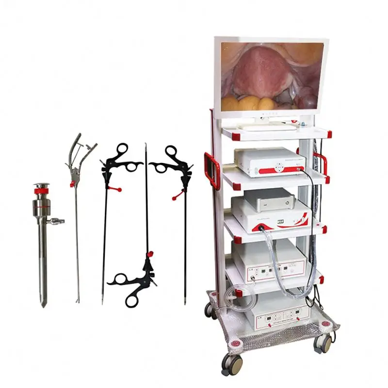 Surgical laparoscopy tower 5mm 10mm torre de laparoscopia laparoscopic set