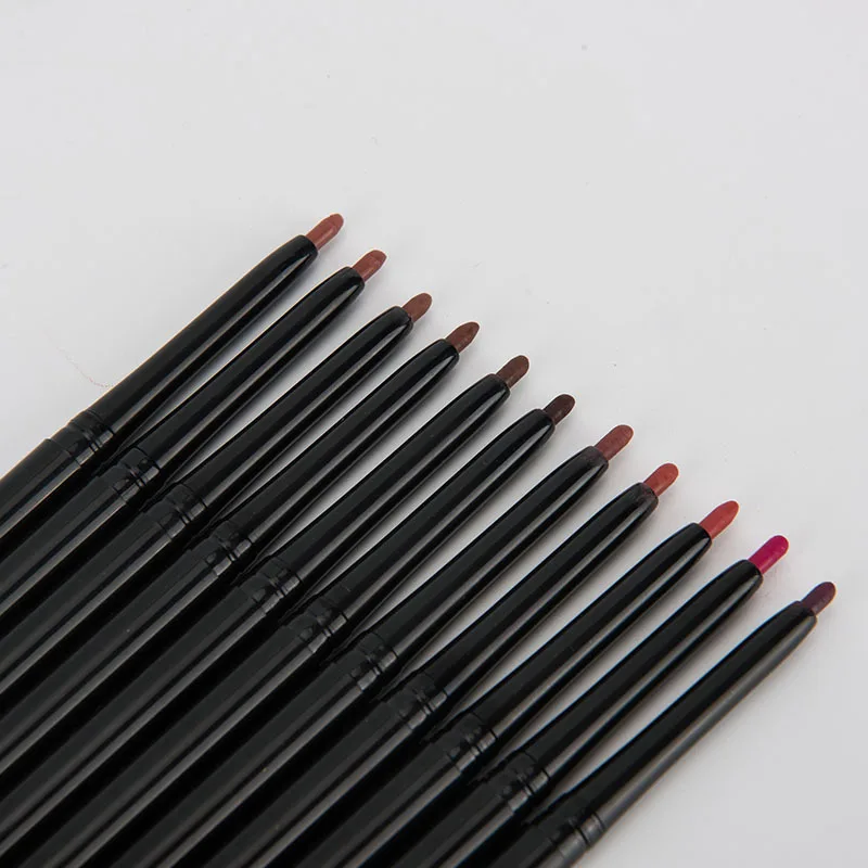 OEM Cosmetic Auto Rotating Lip Liner Best Selling Waterproof Lip Liner Pencil Private Label Creamy Lipliner Set