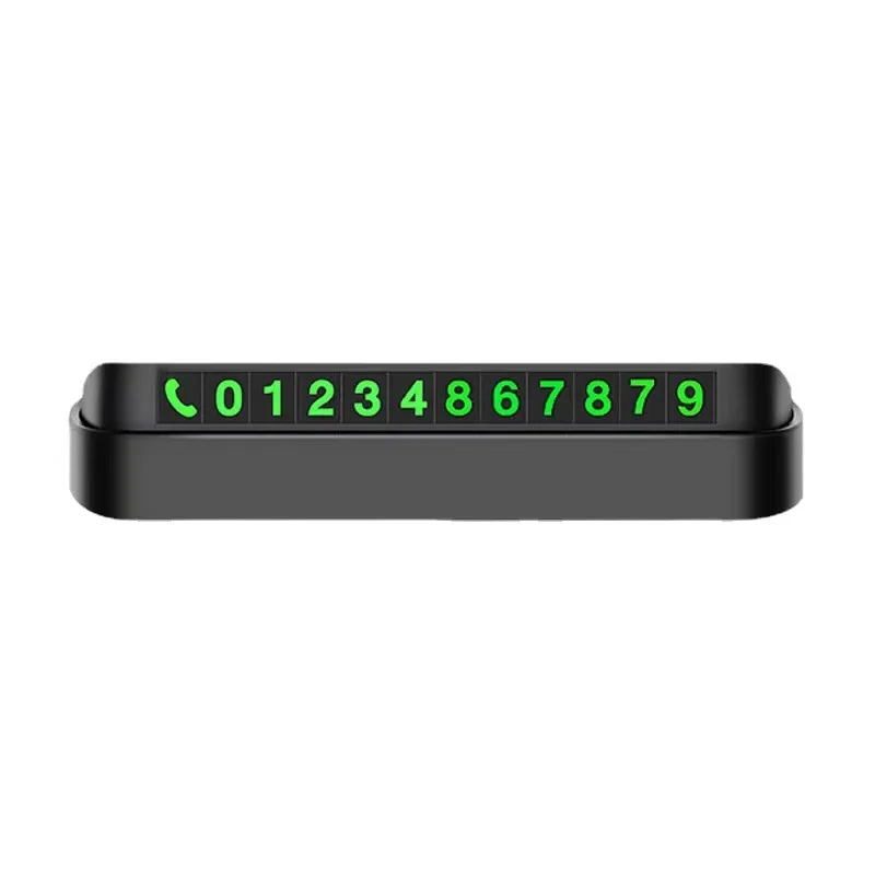 ABS Car Parking Phone Number For Parking Shed Styling Luminous Phone Number Car Silicone Parking Number