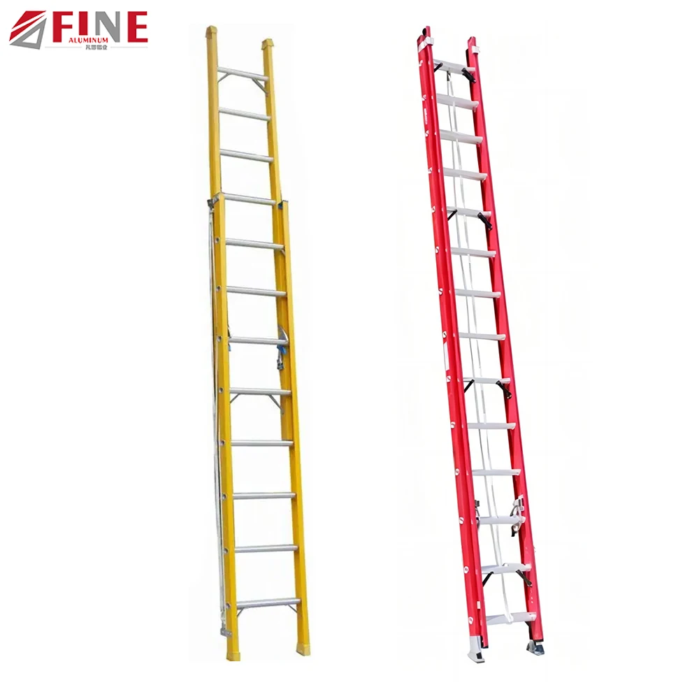 En131 Frp Escalera Extension Fiberglass Reinforced Plastic Ladder Manufacturers