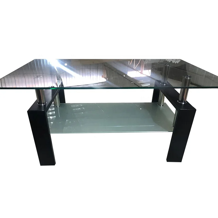 High quality modern glass coffee table for living room