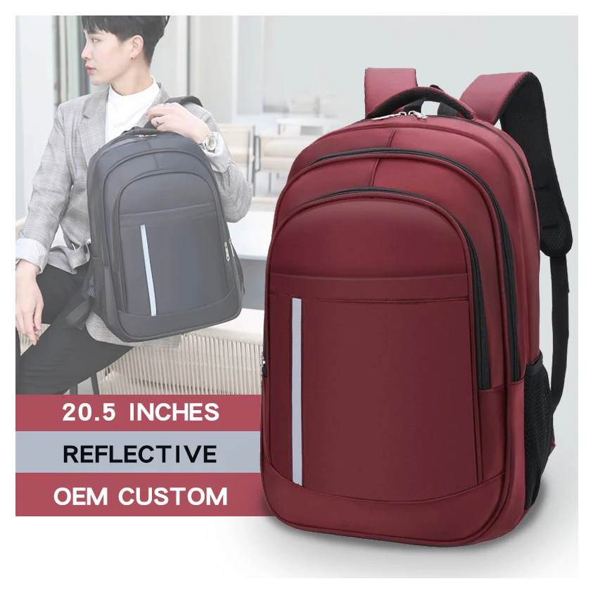 Стильный Нейлоновый школьный рюкзак OMASKA, школьные ранцы, рюкзаки для ежедневного путешествия, бизнеса, с пользовательским логотипом, студенческий рюкзак для ноутбука 20,5 дюйма (62156556070)