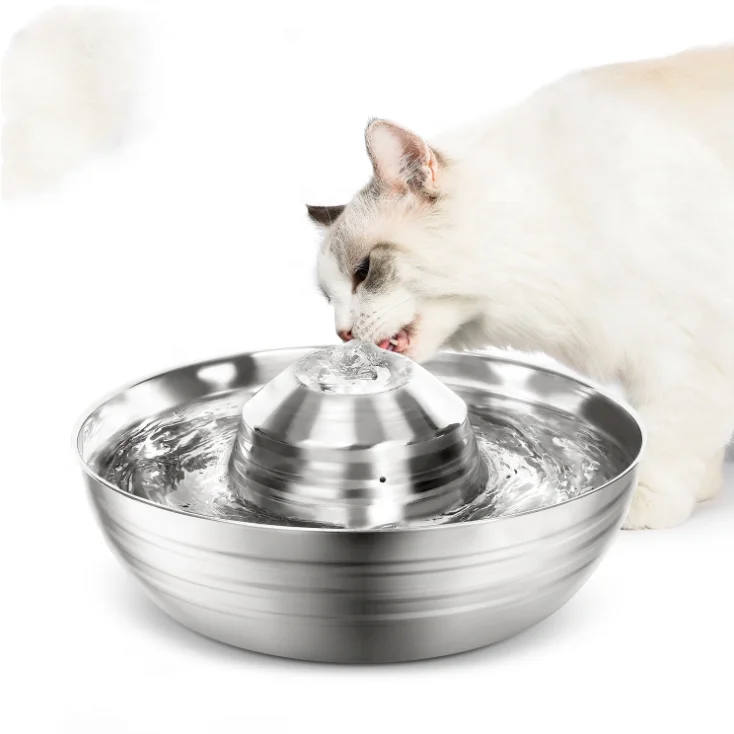 High quality electric automatic cat water fountain Stainless Steel Dog Water Dispenser for pets
