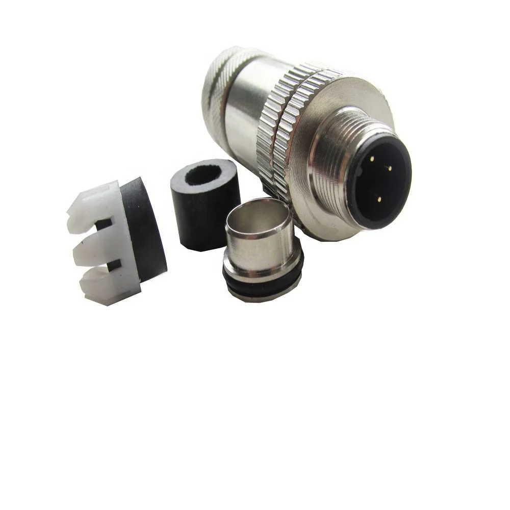 m-12 connector screw cable connector,high voltage connector