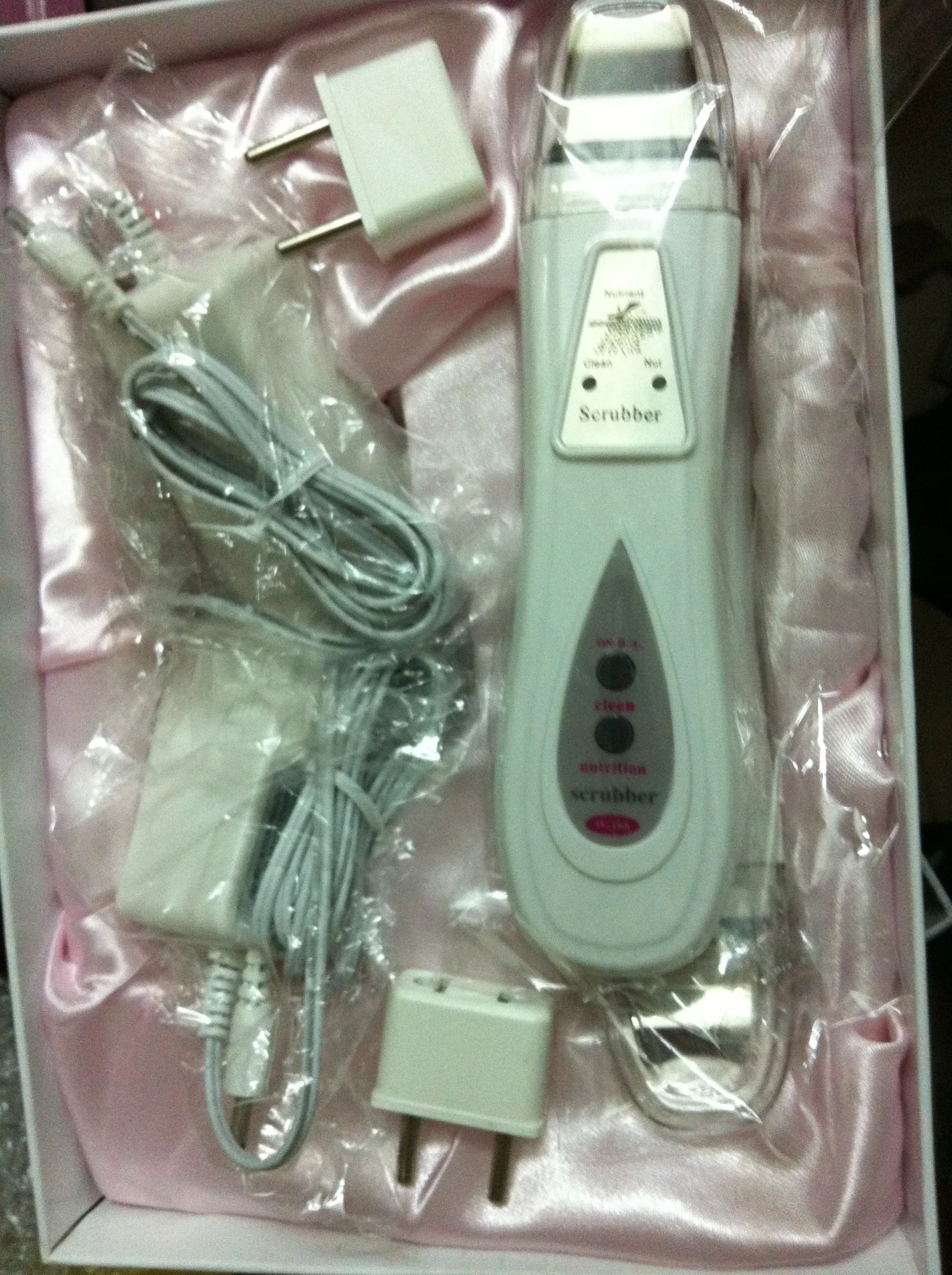 DUOZI M-168 Professional Photon Red Blue Light Skin Scrubber Spatula Ultrasonic Facial Ion Deep Cleaning Skin Scrubber