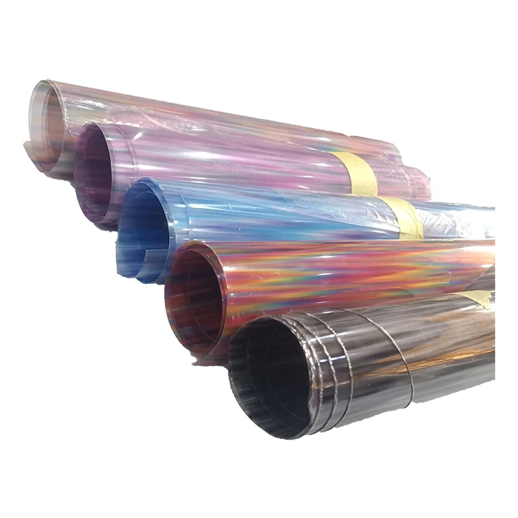Wholesale TPU film for decoration table mats and handbags Transparent gradient