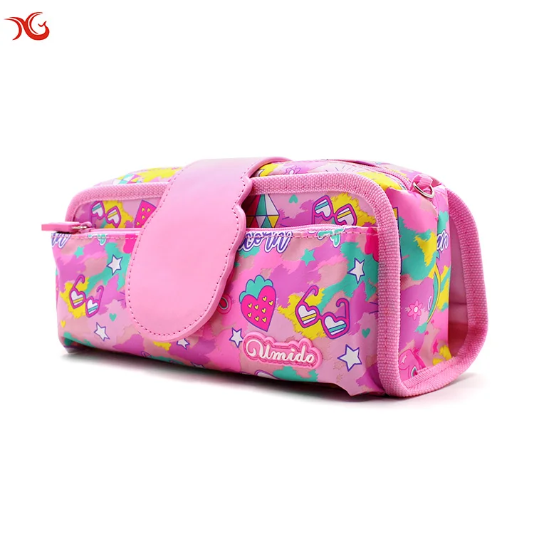 Smiggle Manufacturer Custom Portable Big School Pouch Pencil Case Pencil Pouches With Stationery For Girls