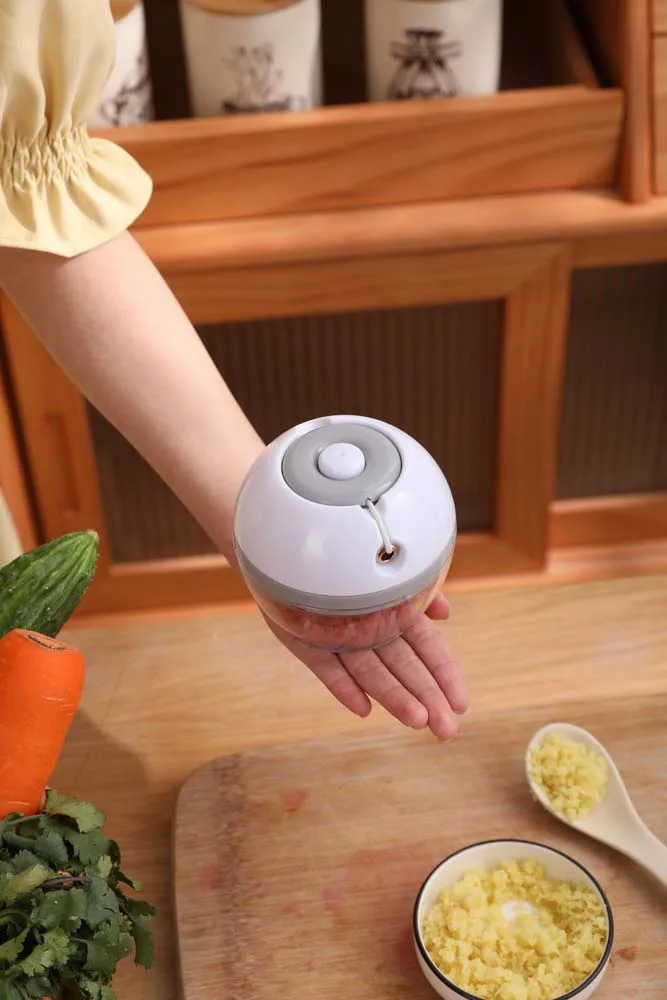 Fruit vegetable tools manual pepper pullcord chopper mini food cutter garlic chopper vegetable pull onion chopper