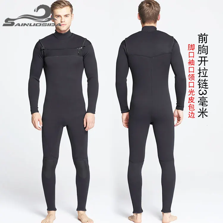 Factory customization Neoprenan Diving Clothes Chain pulling type Wet Suit Men Swim Diving Wetsuit Spearfishing Surf Wetsuit
