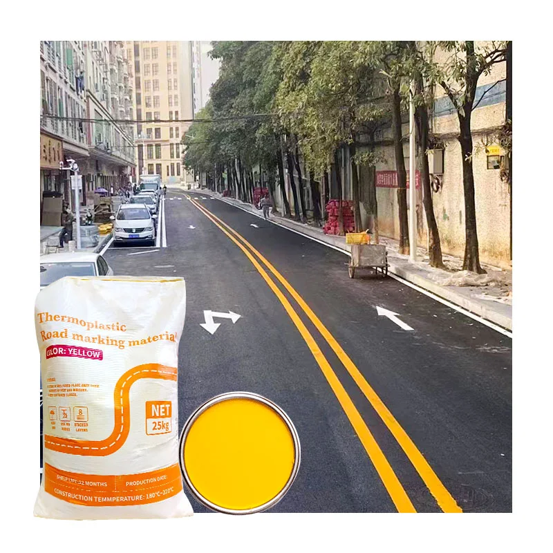 Customized Reflective Highway Yellow white powder coating Thermoplastic Hot Melt road marking paint