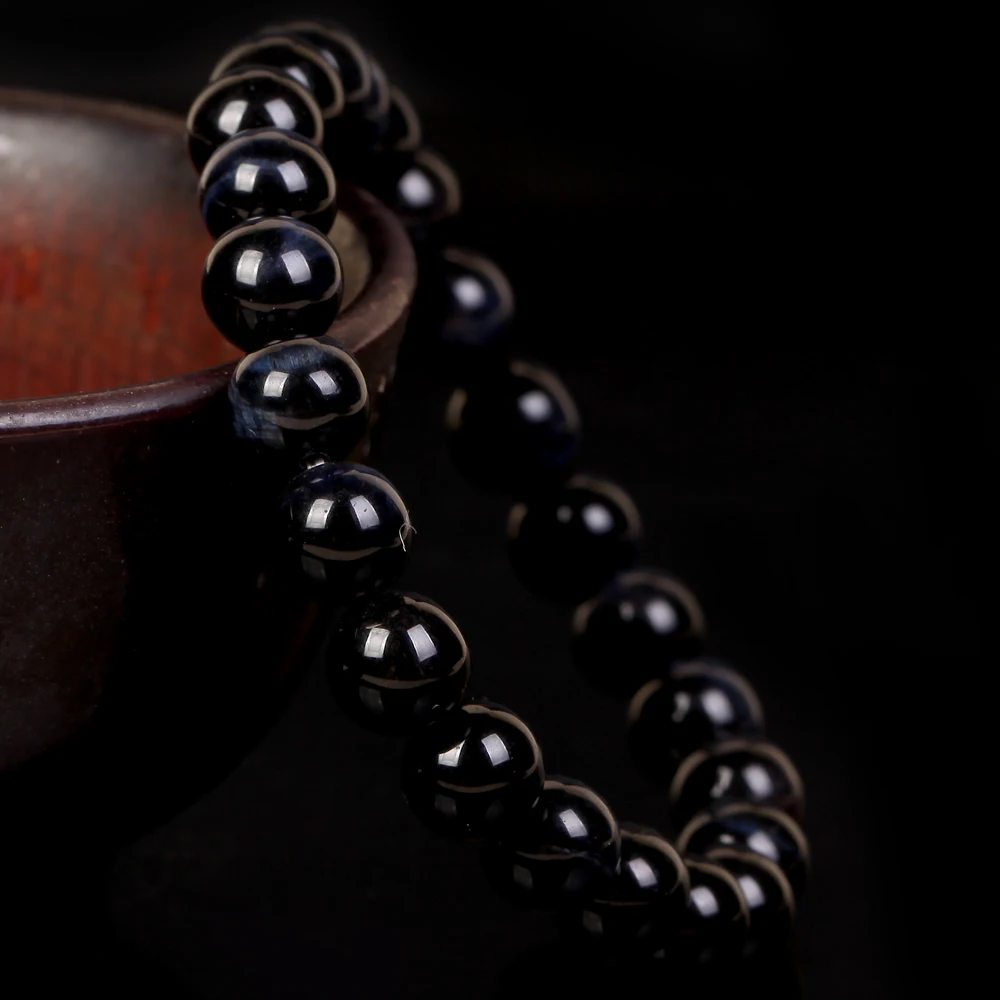 Wholesale 4/6/8/10/12mm Natural Stone Beads Gemstone A +Tiger Eye  Beads Bracelet