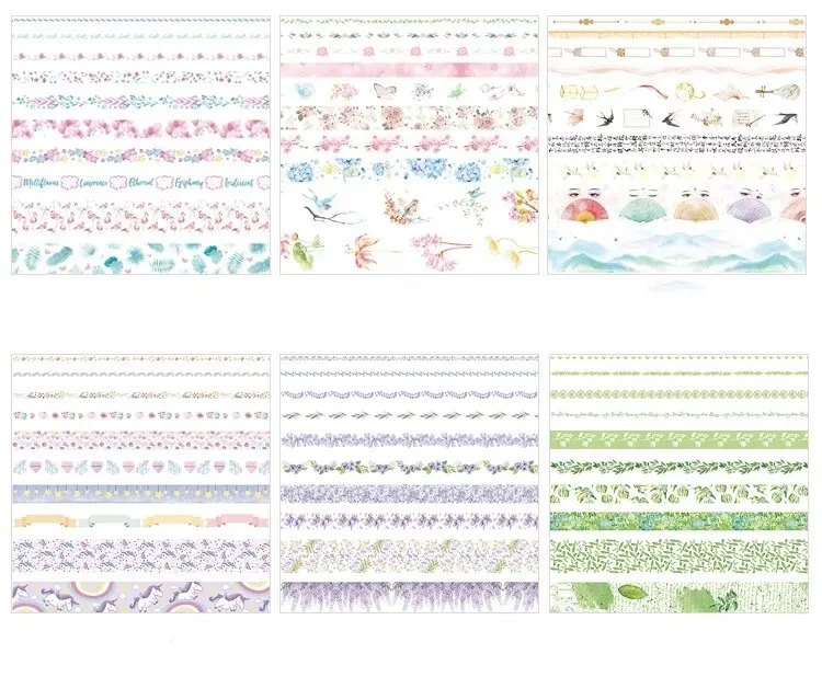 Factory price colorful Stationery tape can wrap gifts and make handicrafts Hand account