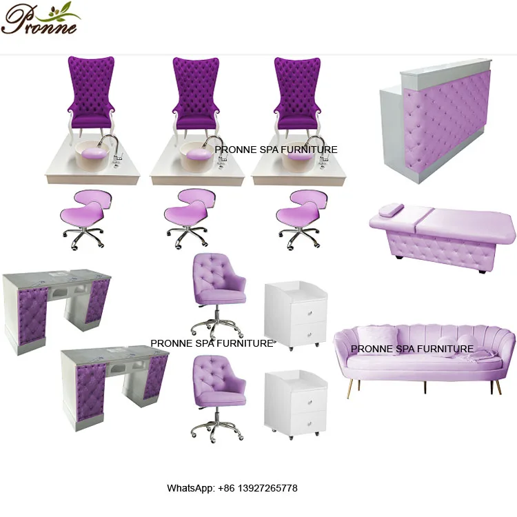 elegant design royal style gray luxury human touch pedicure chair massage package wholesale