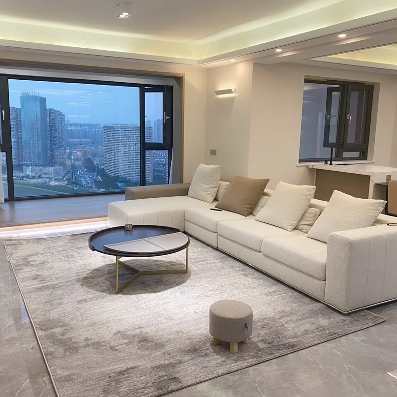 High Quality Rug Custom Large Area Hand Tufted Rug Bamboo Silk Viscose Carpet Living Room Modern Custom Color Carpet for Bedroom