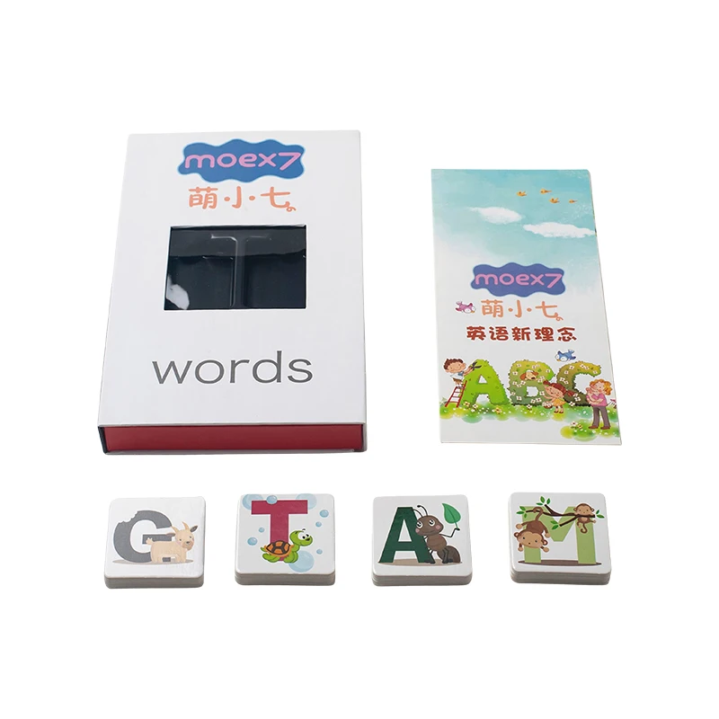High Quality Custom Printed Japanese Baby Learning Flash Cards with Customized Packaging
