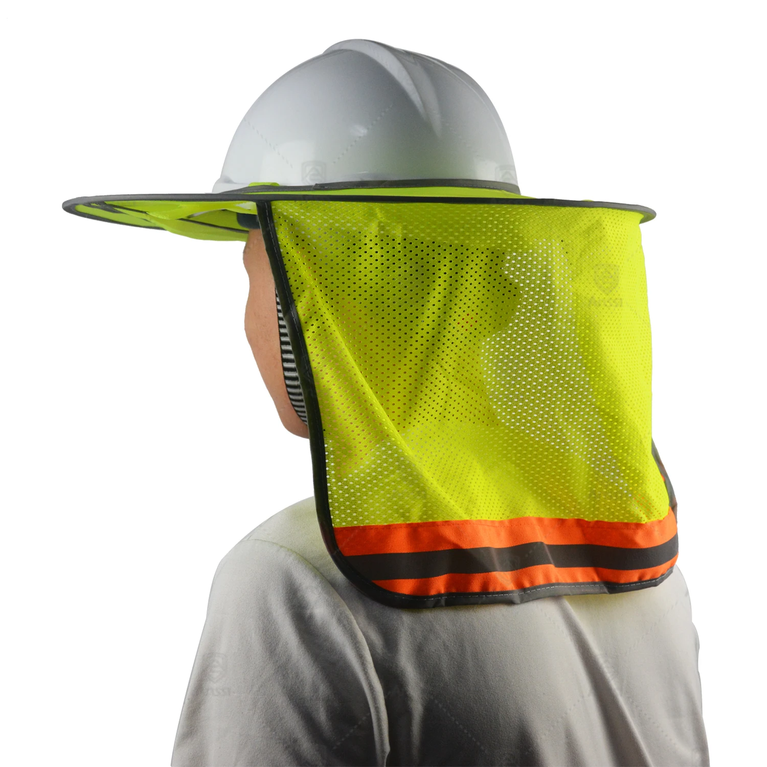 Hi-vis Safety Hard Hat Neck Shade Safety Helmet Sun Shield
