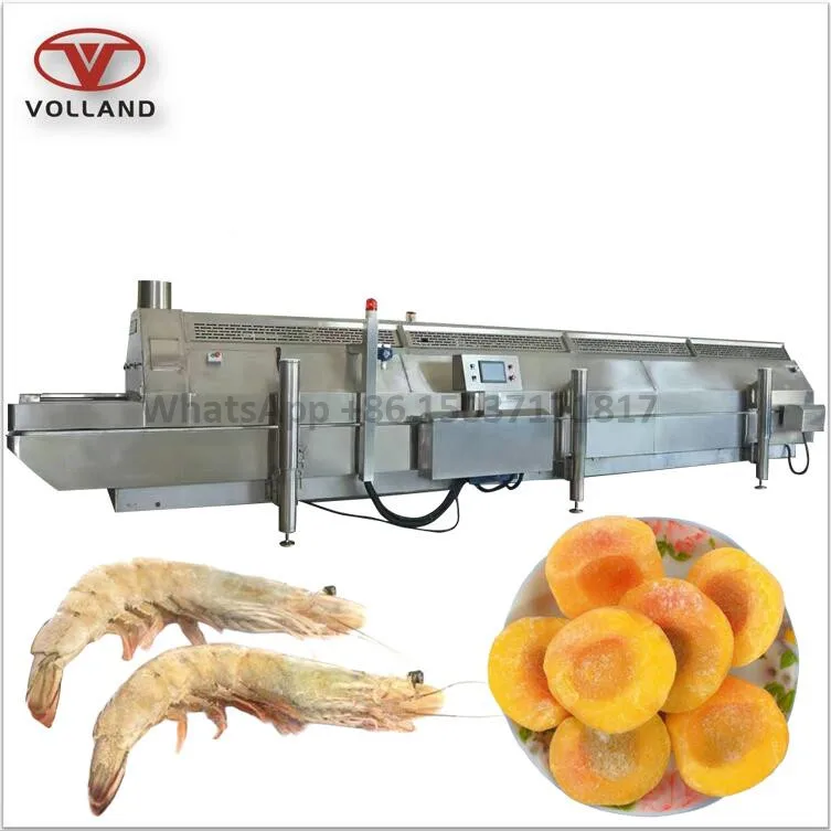 cryogenic iqf shrimp freezer/vegetable fruit Cryo Tunnel Refrigerator/Liquid Nitrogen Instant Tunnel Freezer