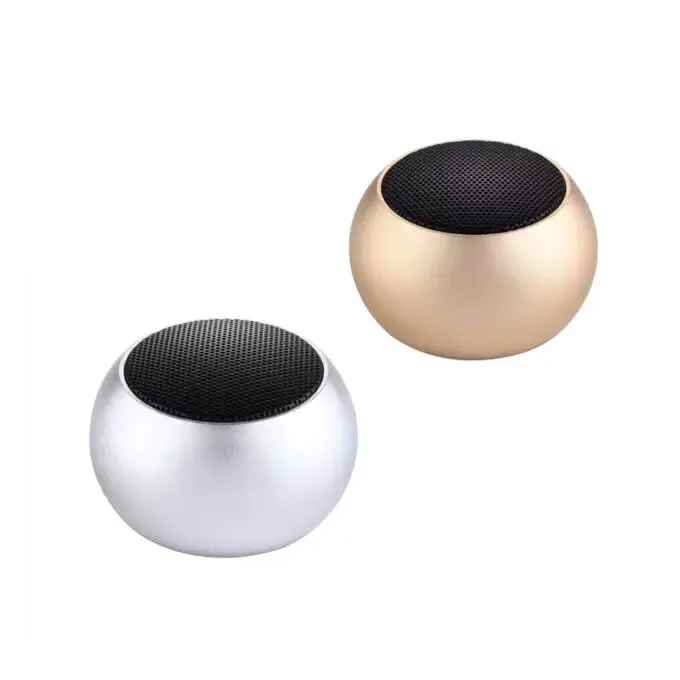 Горячая Распродажа металлический шарик bluetooth-динамик стереозвук сабвуфер мини-динамик