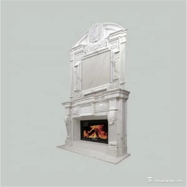tv stand fireplace and surround/shabby chic fireplace mantel