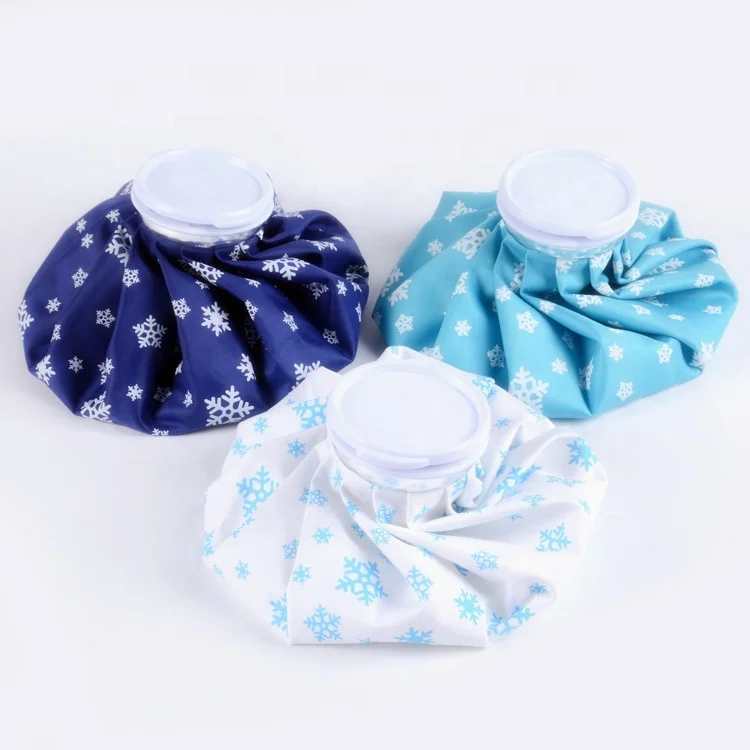 HSR  yangzhou Medical therapy adults custom logo fabric ice pack injury tpu ice cooler bag  cap Colorful Printing snowflake blue