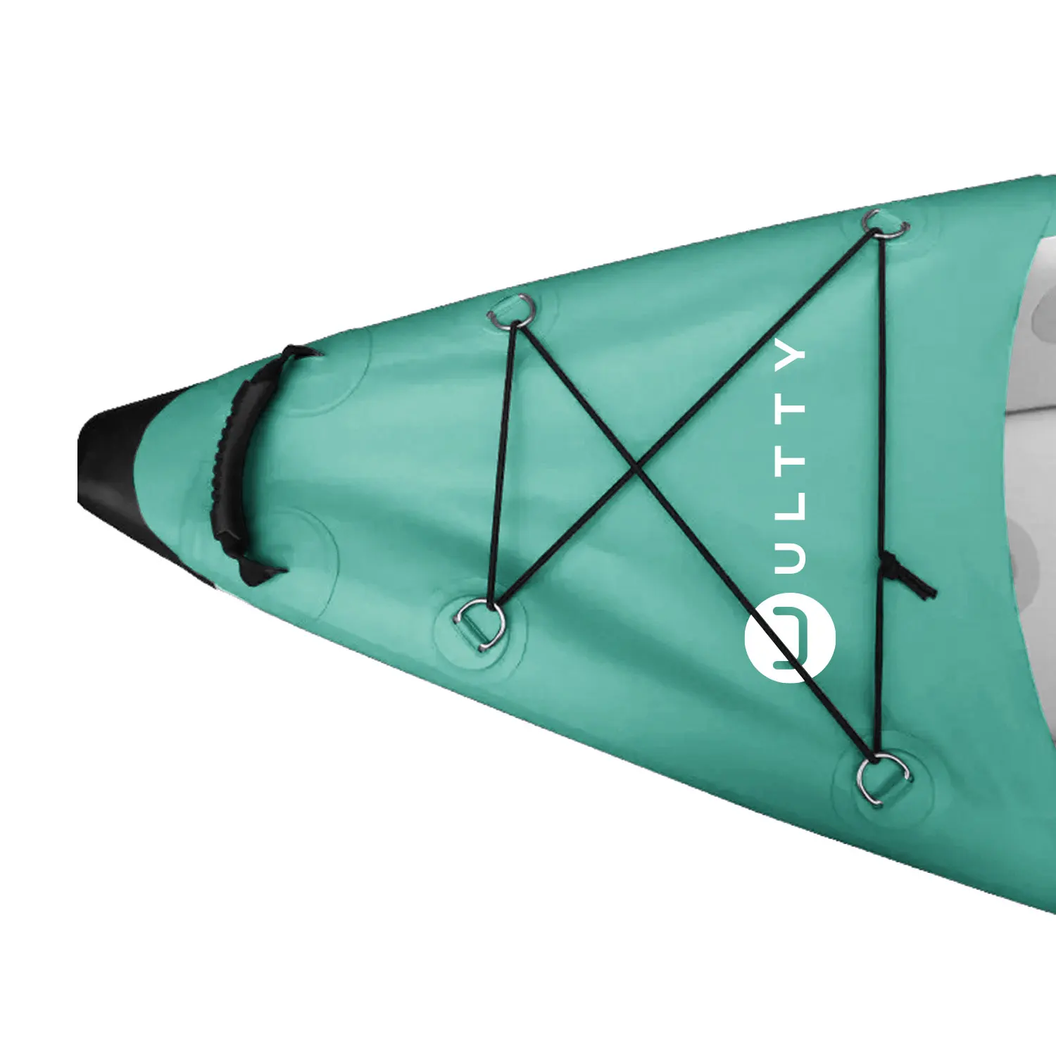 ULTTY Solo Folding 2 Person Fishing Canoe Inflatable Boat Kayak Paddle