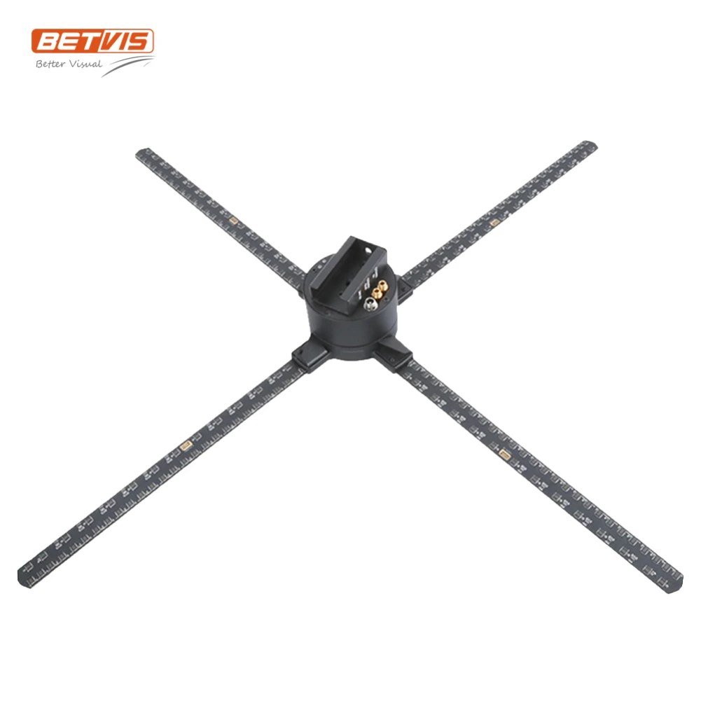 App control holographic 3d led fan display advertising video wall