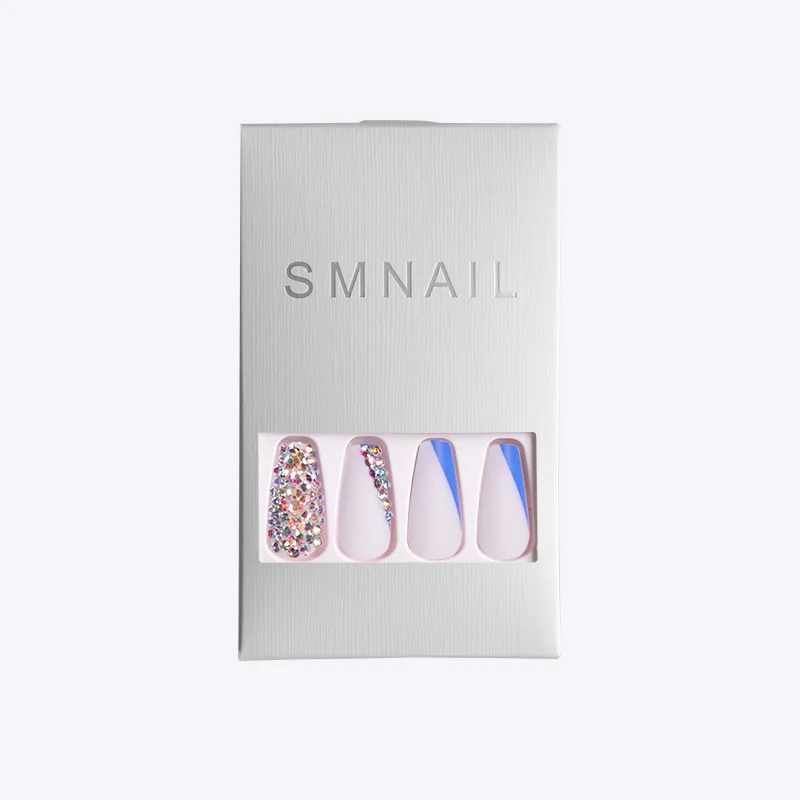
Abs Resin Material Full Cover Press On Nails 3D Display False Nail Art Stickers 