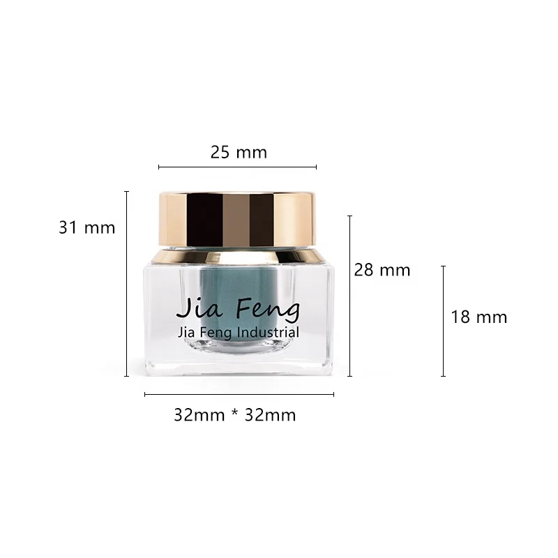 5ml custom round acrylic cosmetic double wall cream jar container for skincare packaging