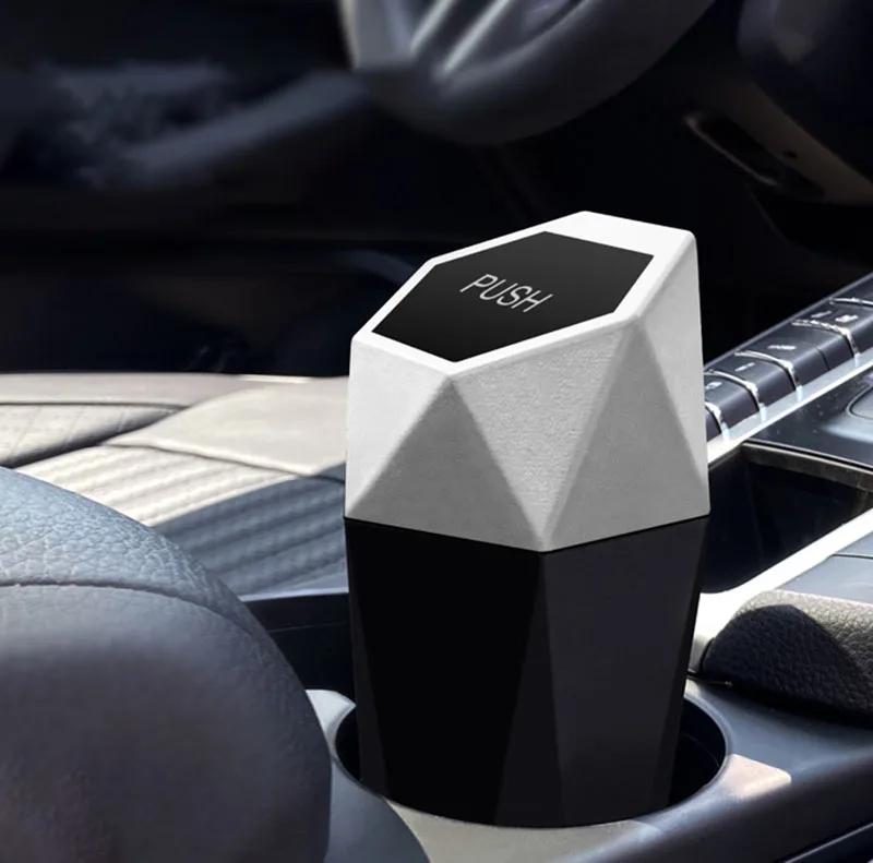 Leasylife garbage Cup Holder black ashtray Energy Charge Car Ashtray With lid