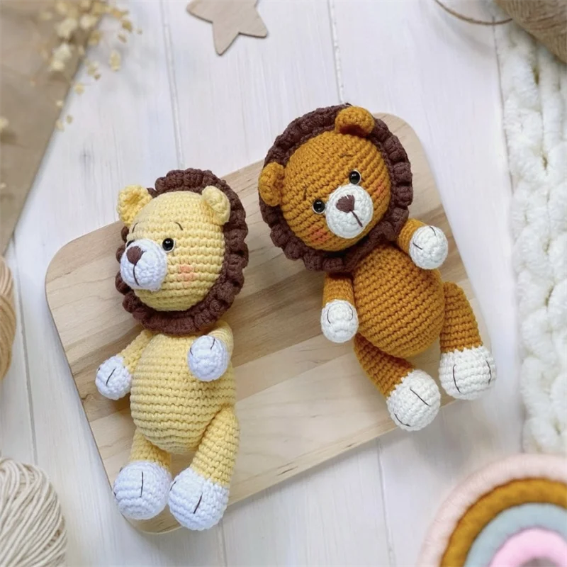 Творческая вязаная волшебная игрушка в зоопарке игрушки амигуруми животные вязаные крючком Лев куклы