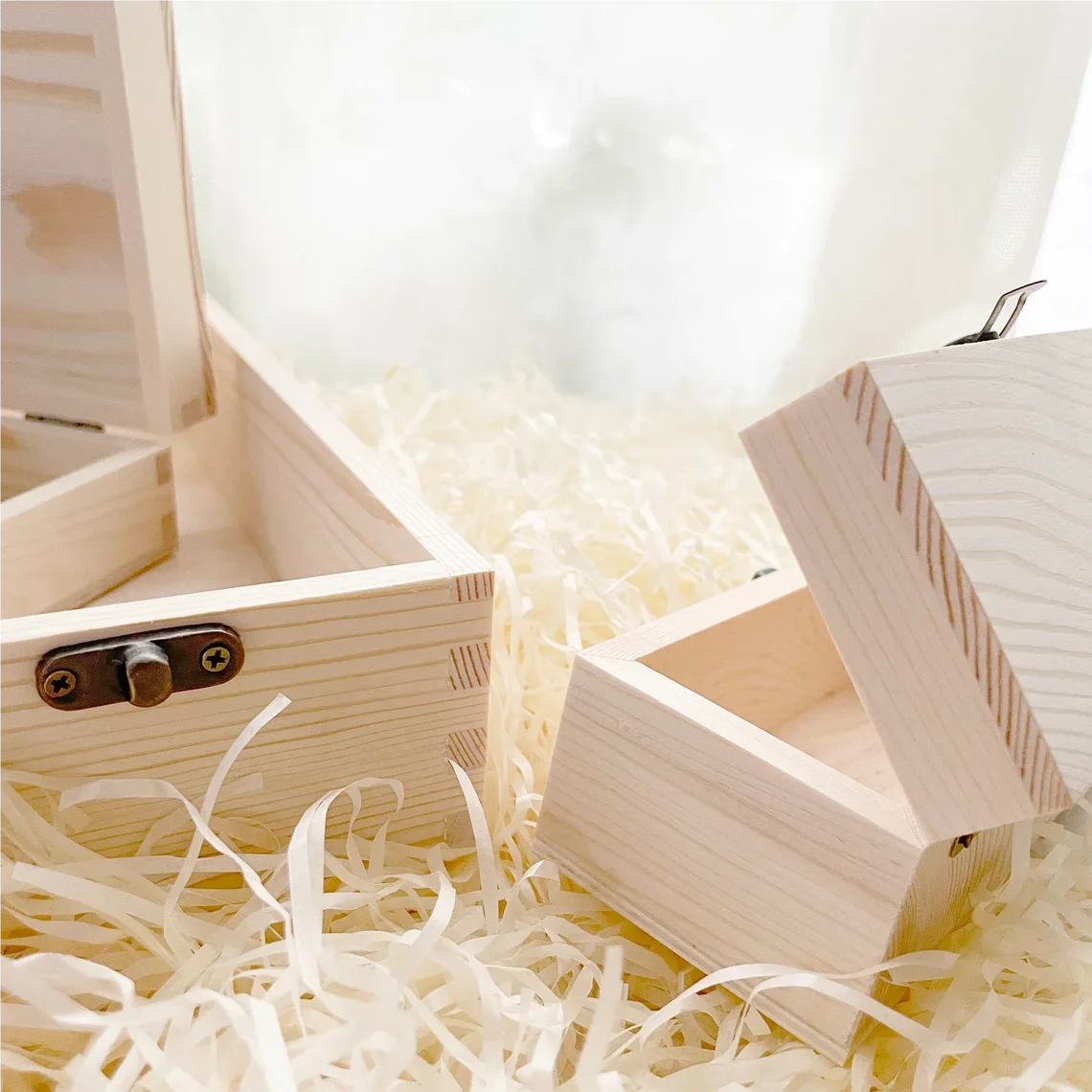 Wooden box custom environmentally friendly wooden handmade carved wooden boxes wine storage natural DIY Christmas Day gifts