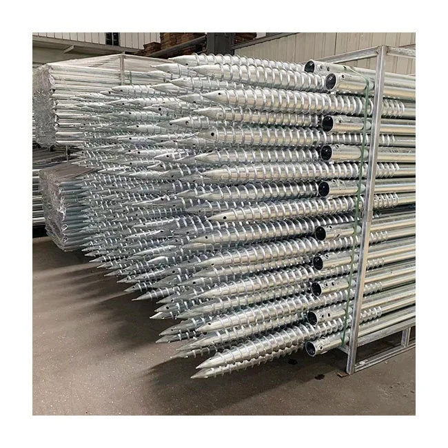 60mm / 76mm / 89 mm / Customized pipe diameter Q235 carbon steel helical pile foundation