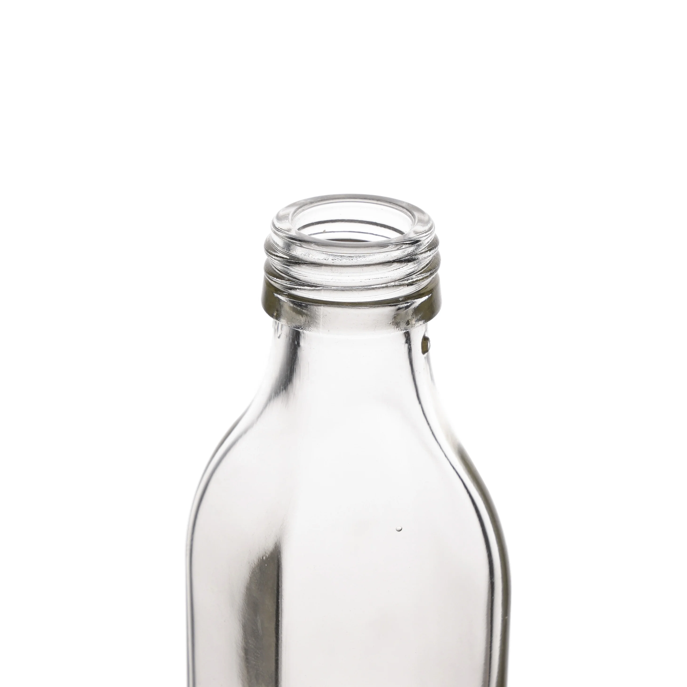 Berlin Packaging Mini Square Juice Oil Whiskey Brandy Bottle Custom Logo 50ml Small Empty Glass Liquor Vodka Bottle