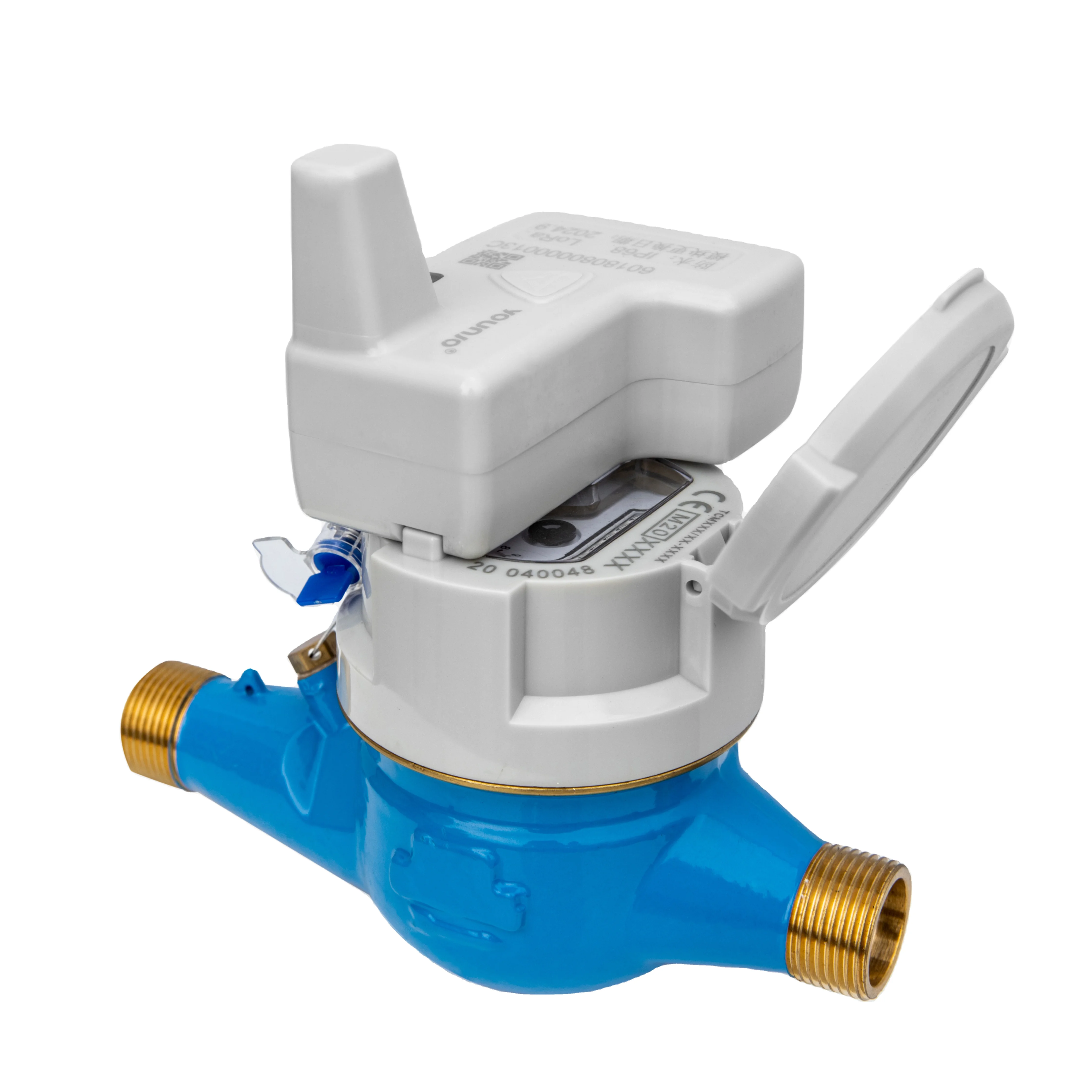 Жилой многоструйный Сухой Тип Smart G3/4 B G1 B цифровой водяной прибор R160 Средний расходомер воды с индуктивным предварительной оборудованием