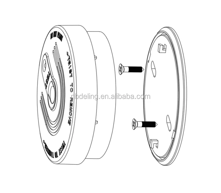 Hot Sale TUV Certification 9VDC Battery Standalone Smoke Detector For Home security