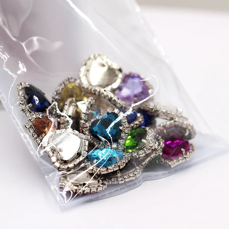 Gems Loose Bulk Rhinestones Accessories Wholesales High Quality Delicate Flat Back Crystal Acrylics Jewelry Resin Heart Shape