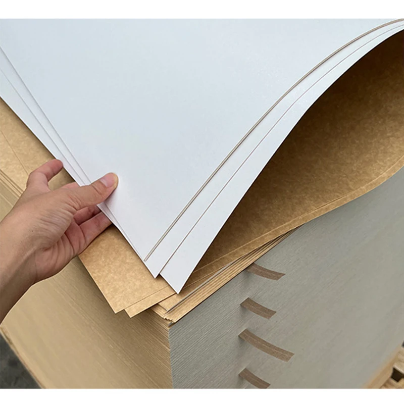 Enso 250gsm CKB White Coated Multilayer Kraft Back Board for Food Packaging Hard Stiffness