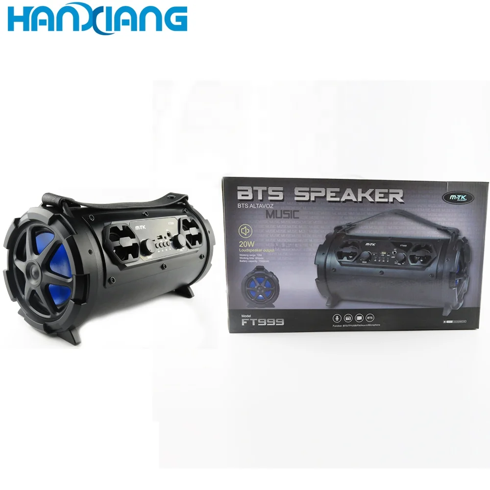 
Super Bass Sound Wireless 20W Portable BT LED Light Microphone 1500mAh Speaker for Cellphone 