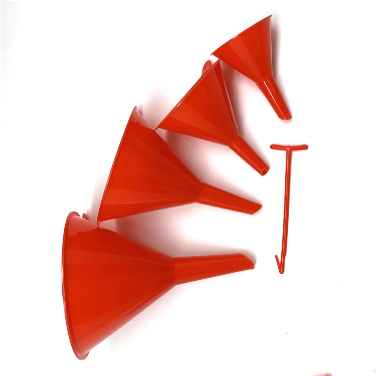 4 in 1promotion product 4PCS a set plastic funnel Hopper infundibulum cursorwait Gasoline funnel