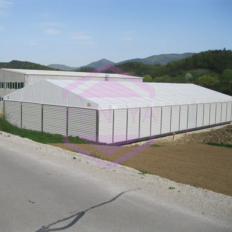 10x30M 20x50M 35x60M Aluminum Alloy Industrial Storage A Shape Tent Warehouse Tents Trade Show Tent For Sale